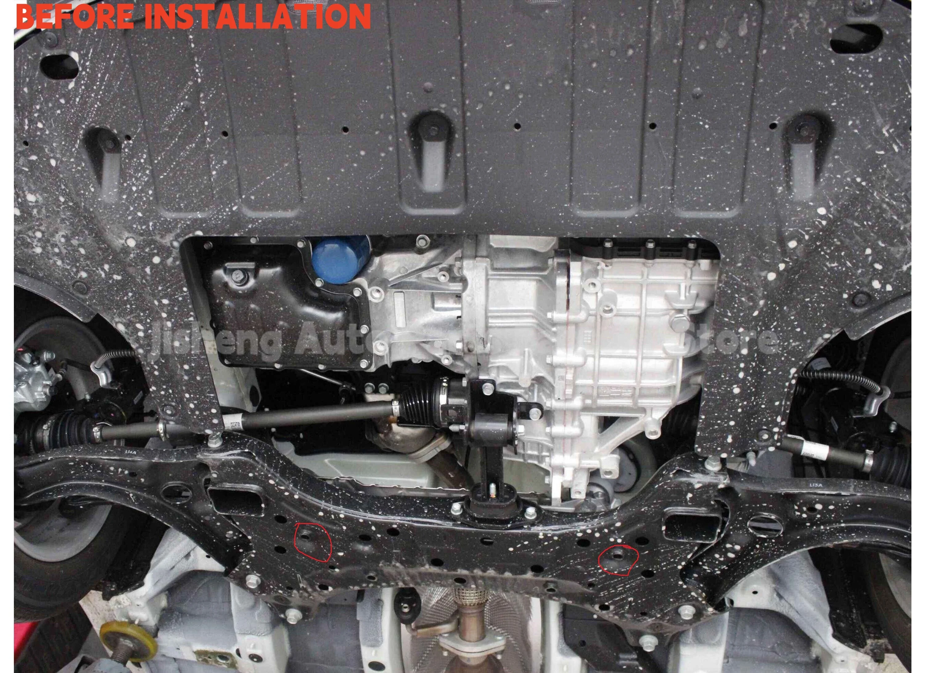 Engine Skid Plate Chassis Guard for Hyundai Verna 2016 1.4L 1.6L Original Hole Engine Under Cover Protection Plate