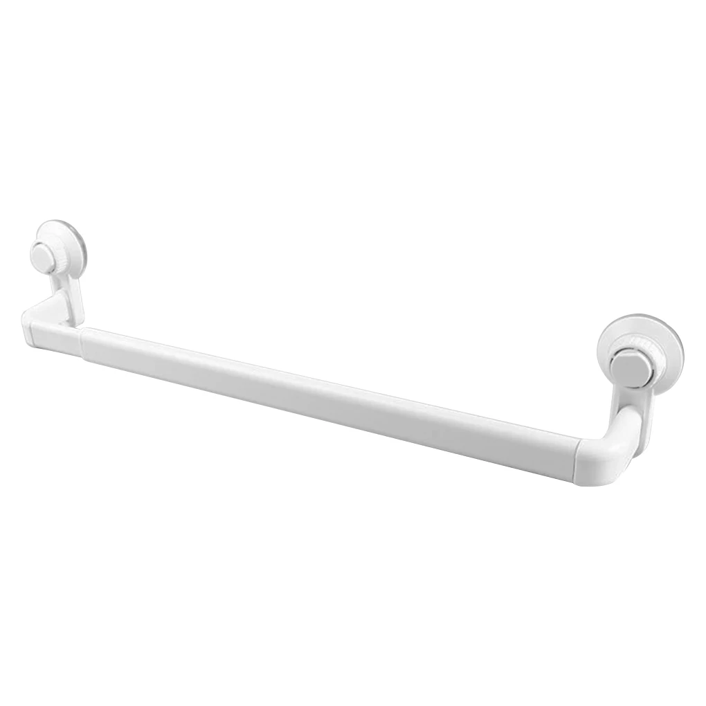 

Towel Bar ABS Aluminum No Drill Sticky Shelf Storage Rod Household Supplies Craftsmanship Shower Fitting Towels Rack White