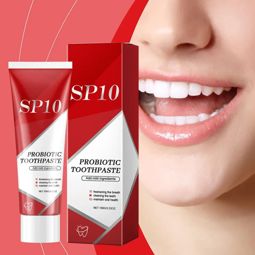 Sp-10 Probiotic Toothpaste Whiten Tooth Remove Plaque Care Oral Clean Teeth Stains Product Breath Teeth Whitener Hygi A2o2