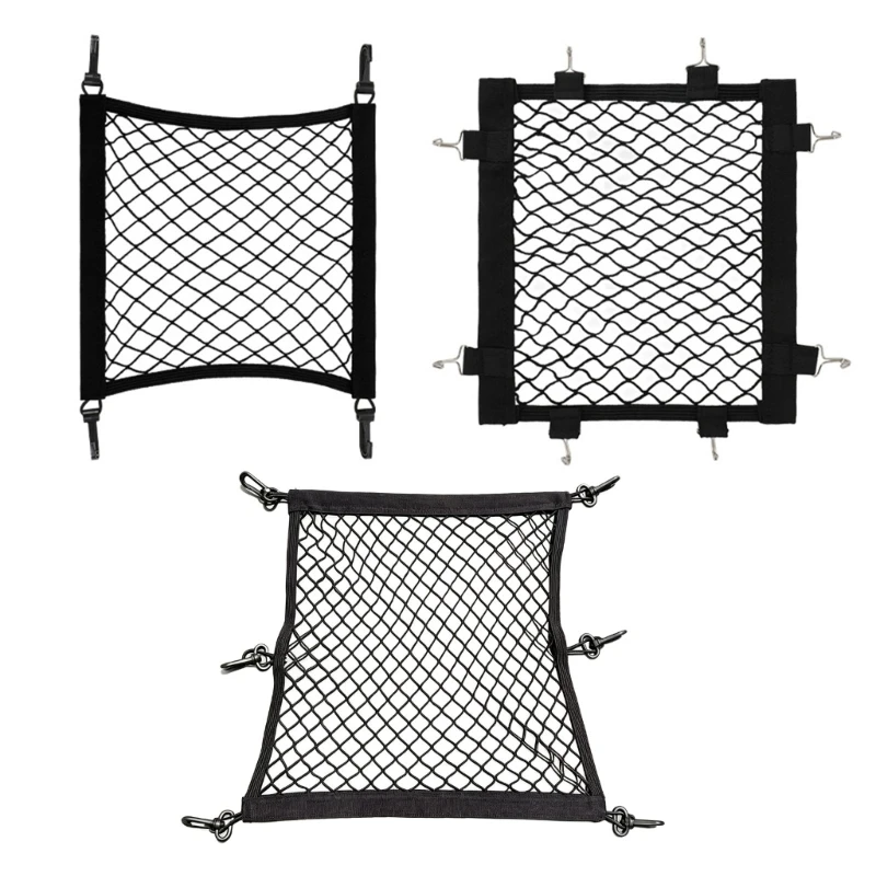 Q84C Bike Basket Cover Rear Basket Cargo Net with Stretch Webbing and Trimmed Border, for Everyday Carry and Local Travel
