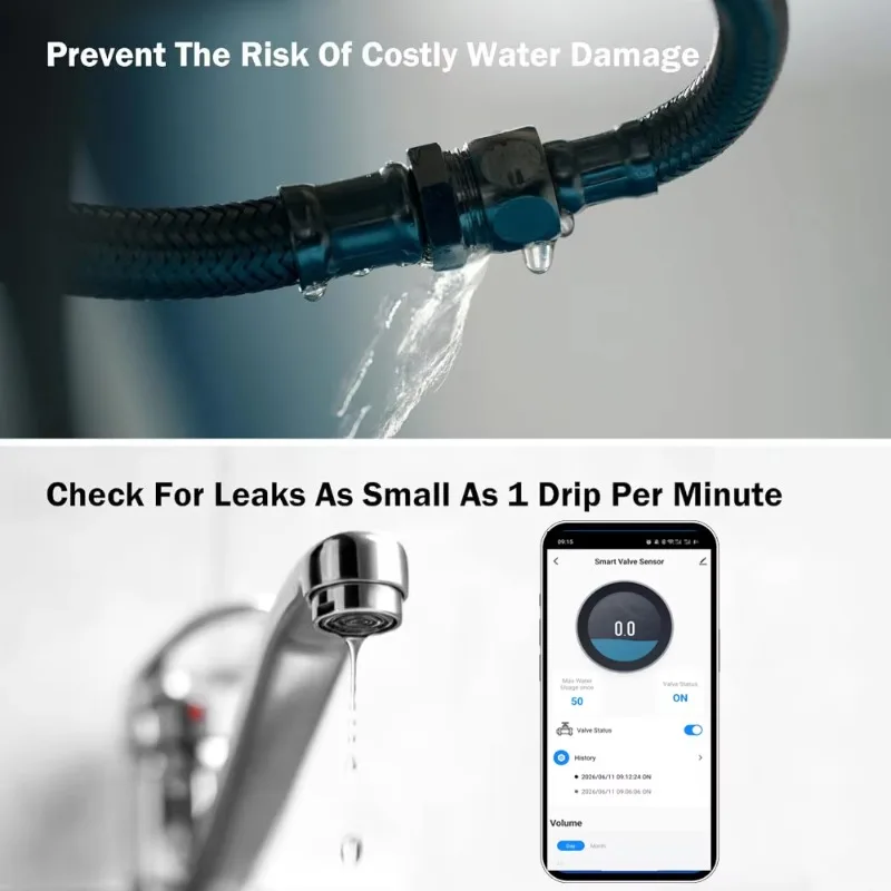 Intelligent solenoid valve flowmeter WiFi real-time water monitoring system, automatic water cut-off device