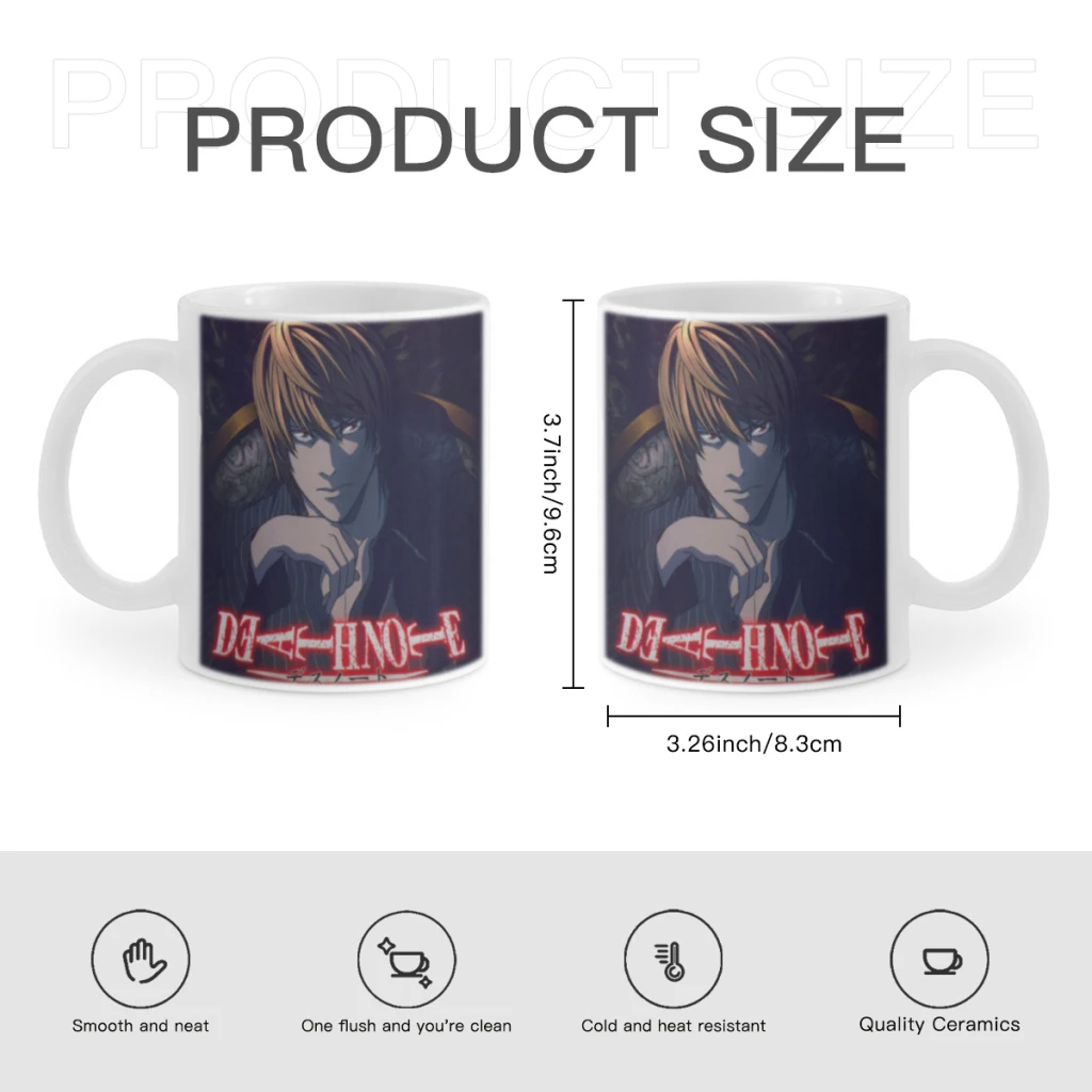 New-Custom-Death-Note-Coffee Mug 11oz Fun Ceramic Coffee Tea Cocoa Cup Handle Tea Drink Cup