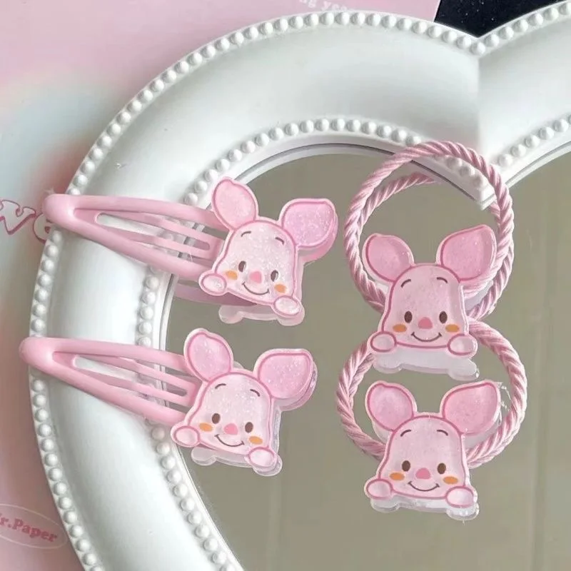 

Disney Piglet Cartoon Female Hair Clip Bangs Clip Resin Material Wear Resistant 3D Clip Children's Birthday Gift Send Off Girls