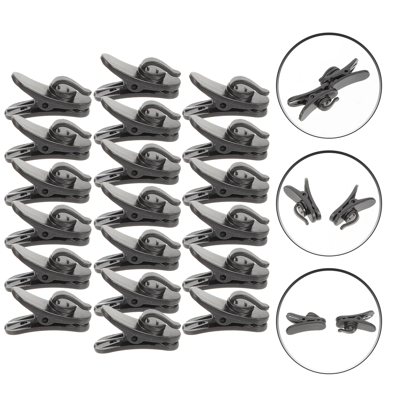 

20Pcs Lapel Microphone Clips Replacement Lapel Microphone Tie Clips Lavalier Microphone Replacement