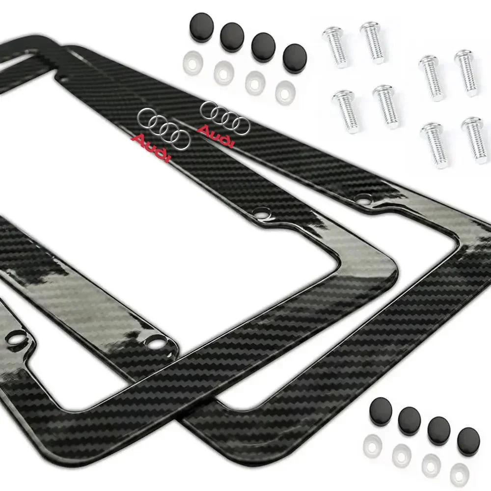 

Stainless Universal License Plate Frame Steel Metal Car For Audi A3 A6 Q3 B5 B6 B7 B8 B9 Q7 8P 8V 8L A5 A4 C6 C5 C7 4F A1 A7 A8