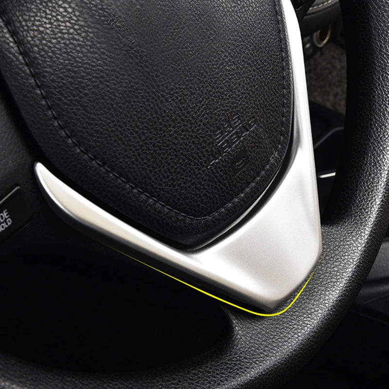 For Toyota Corolla 2014 2015 2016 ABS Inner Steering Wheel Decoration Cover Trim Car styling Accessories 1PCS