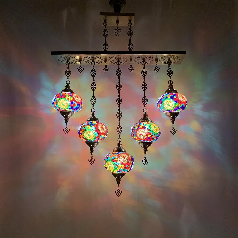 

Bar Chandelier Turkish Specialty Handicraft Restaurant Front Desk Hotel Bar Cafe Homestay Bar Hollow Chandelier
