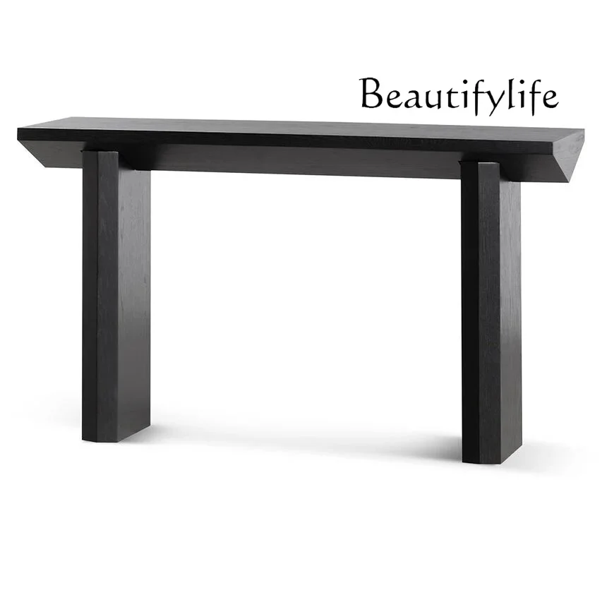 

Solid wood entrance table Entry entrance table Modern simple decoration Corridor against the wall