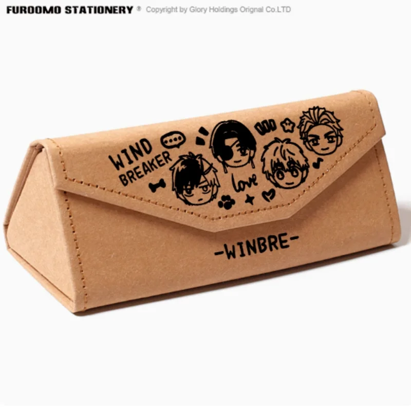 Anime WIND BREAKER  Fold Pencil Case Protective Eye Glasses Case Portable Storage Sunglasses Box 2633