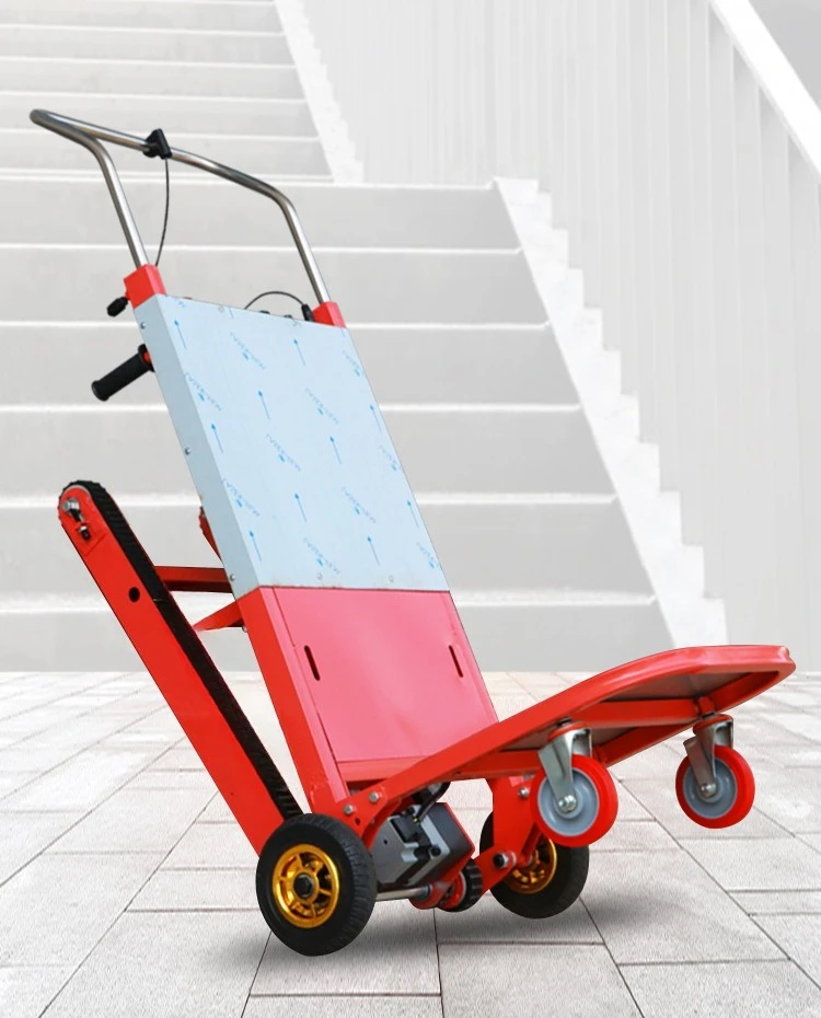 Foldable silent electric crawler climbing machine Dual battery crawler climbing car Up and down stairs Pull goods truck