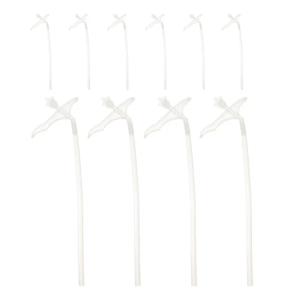

10 Pcs Foam Hose Piping Nozzles Insulation Spray White Plastic Can Replacement