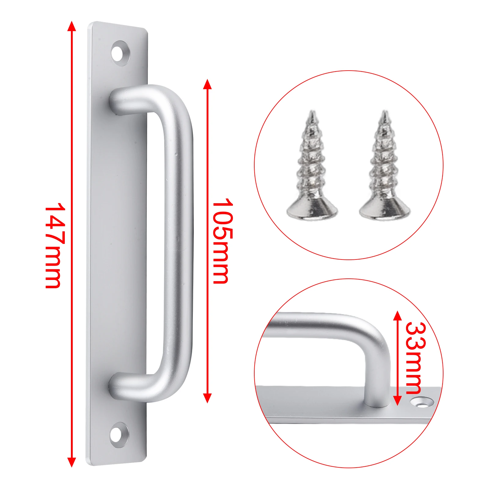 Accessories Door Handle No Punching 1PCS For Kitchen Furniture For Sliding Hardware Handle Brand New Exquisite