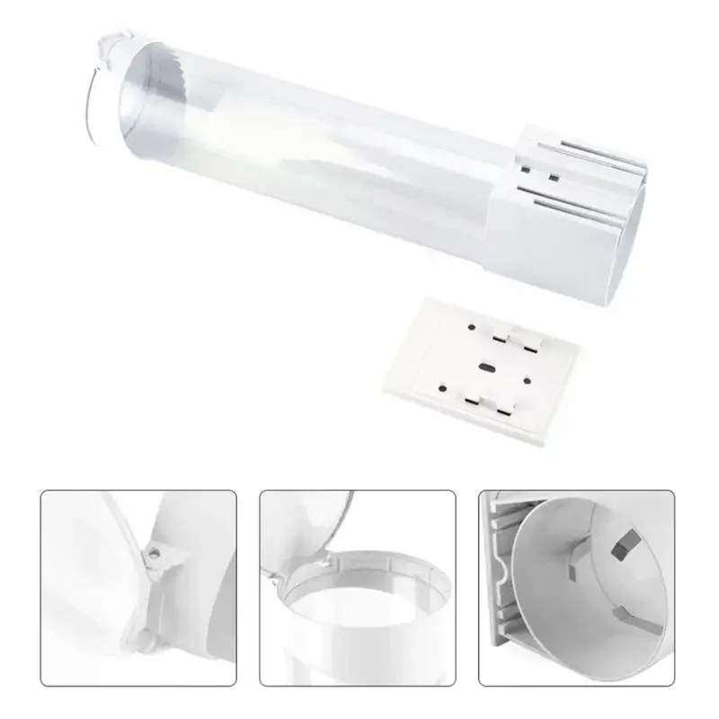 Self-Adhesive Water Dispenser Cup Holder Dustproof Non-Slip Paper Cup Rack for Home Bar Office Coffee Corner Supplies
