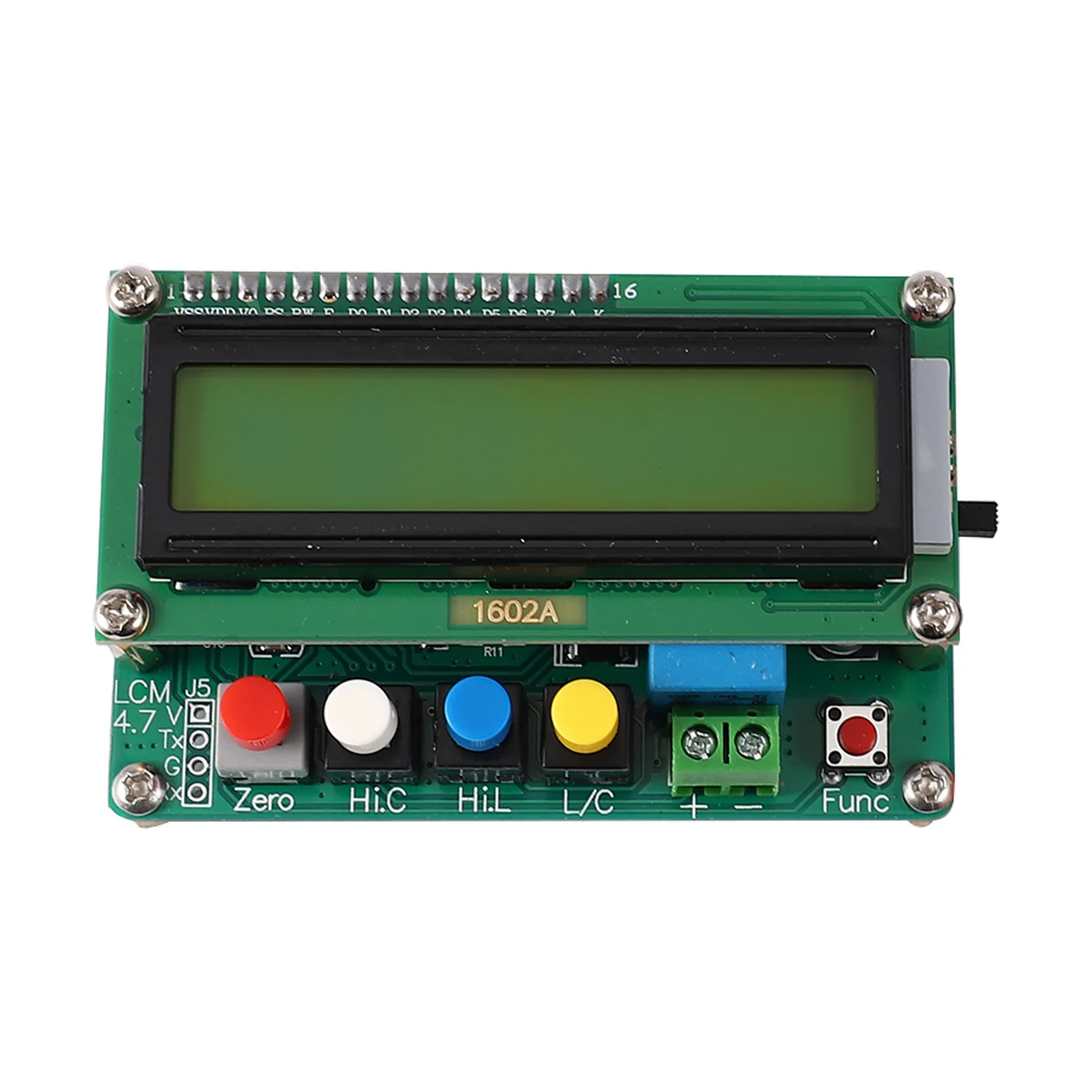 Lc100-A Digital Lcd alta precisione induttanza capacità L/C Tester condensatore Tester frequenza 1Pf-100Mf 1Uh-100H Lc100-A + T