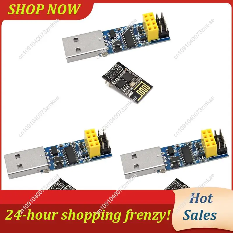 البيع اليومي 3X USB إلى ESP8266 اندلاع CH340C ESP-01S Prog Wifi مبرمج تنزيل محول مع إعادة تعيين دائرة التنزيل التلقائي