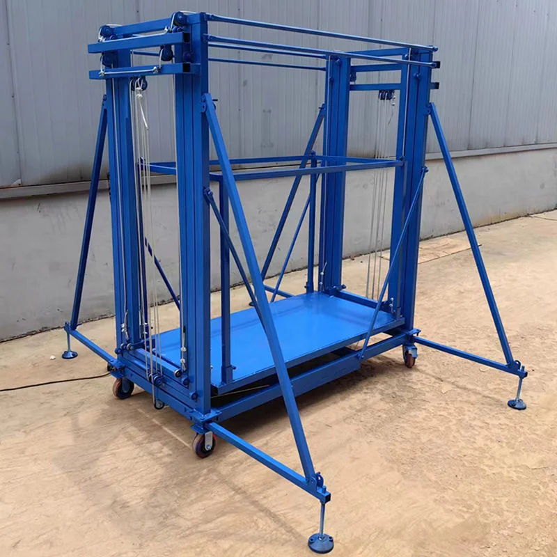 Mobile Electric Lift Platform 2-12m Hydraulic Electric Scaffolding with Remote Control 300-800kg  Construction Decoration Aerial