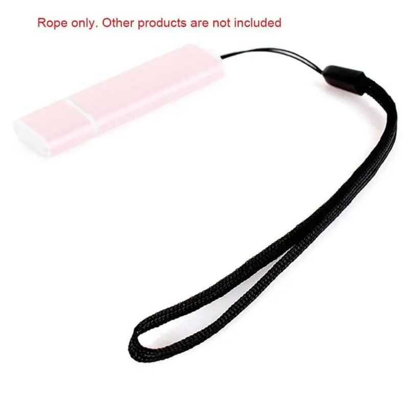 10/20Pcs Lanyard Hand Wrist Strap Black Selfie Stick Lanyard Flashlight Phone Strap Camera Accessories