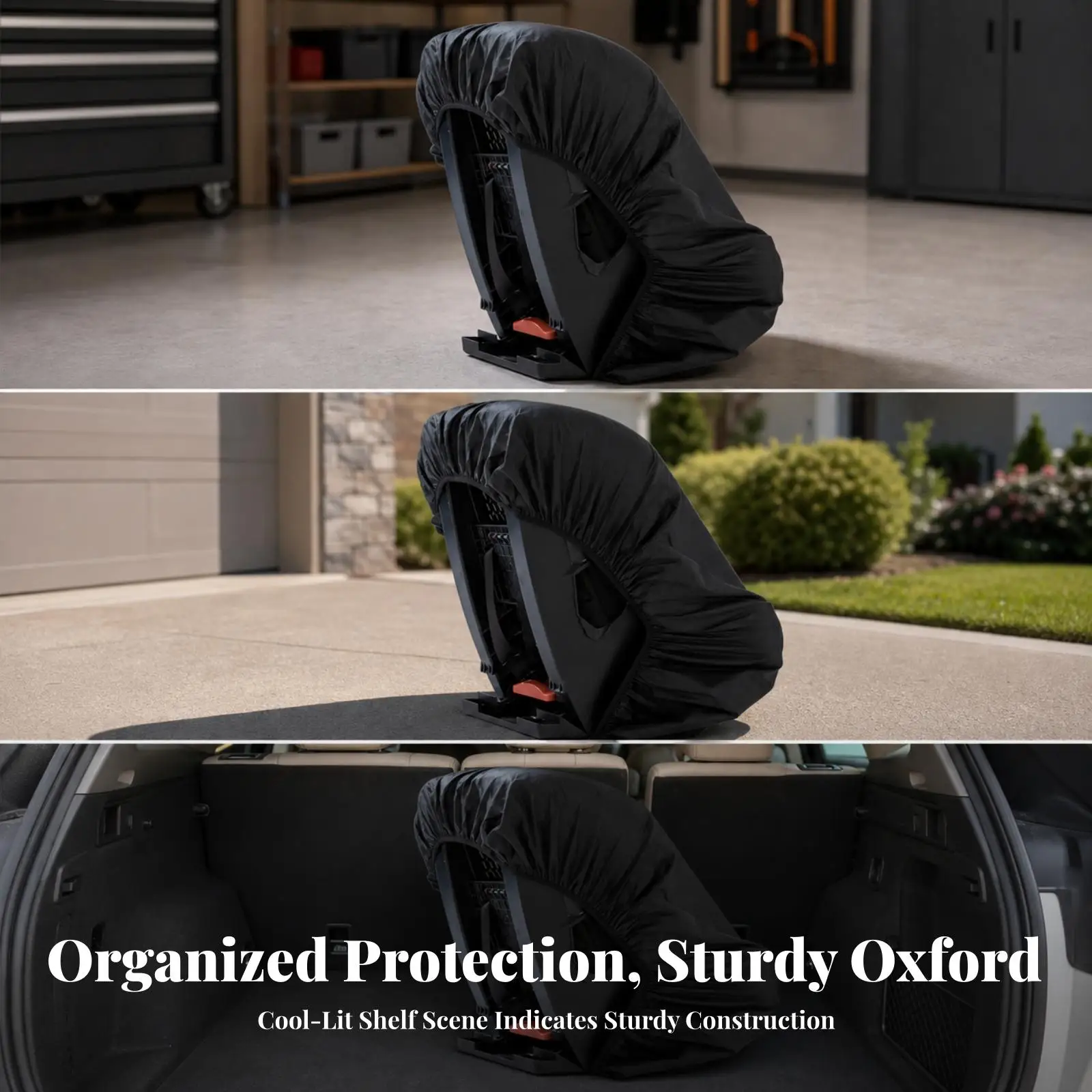 Child Car Seat Cover Close-Fitting Hooded Car Seat Cover Full Coverage Protect for Babies, Travel, Outdoor