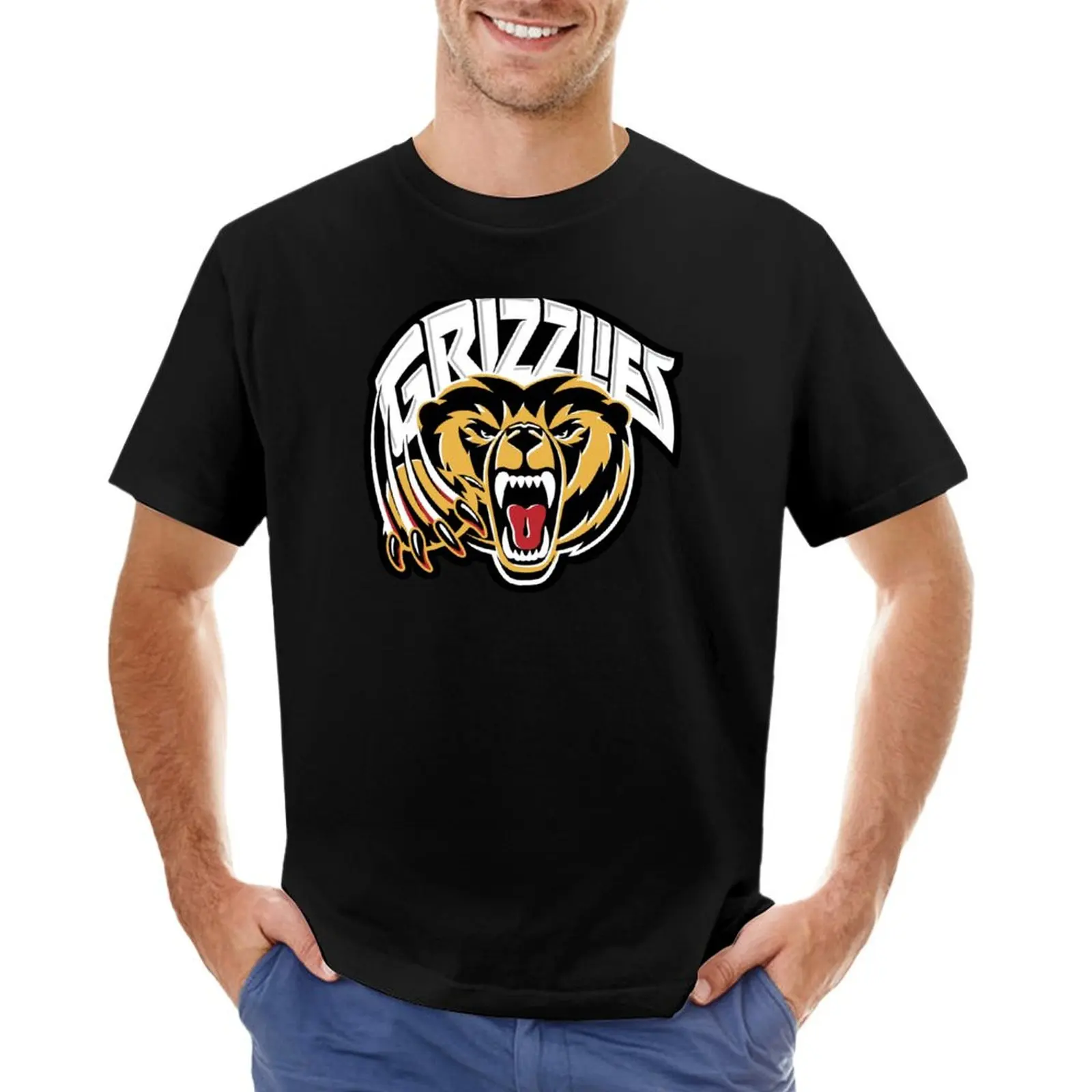 Victoria Grizzlies-Merch T-Shirt oversized graphic tee street wear plus size tops oversized t shirts for men