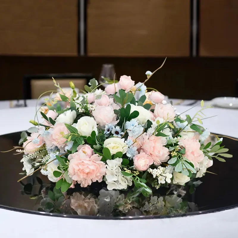 a*-Hotel round table table flower simulated restaurant banquet table turntable middle decorative flower arrangem^