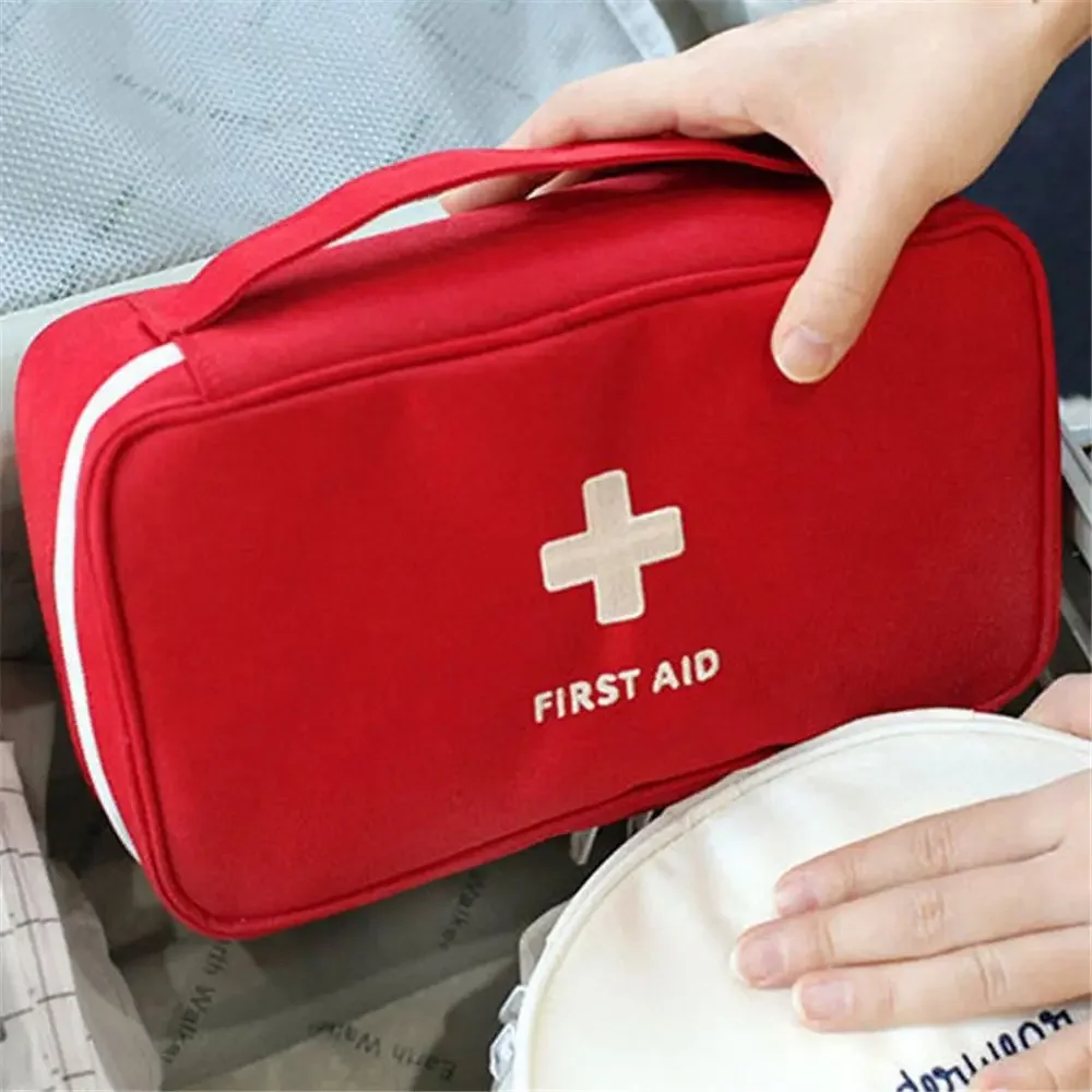 Empty Portable First Aid Kit for Outdoor Travel Home Small Medical Bag Emergency Survival Storage Household Camping Medic Box