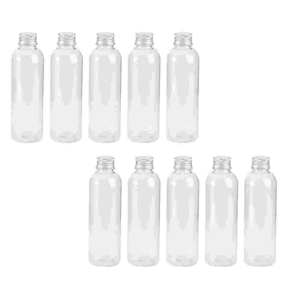 

Travel Toiletry Containers Transparent Aluminum Cap Bottle Refiilable Liquid Reusable Bottles Small Cream