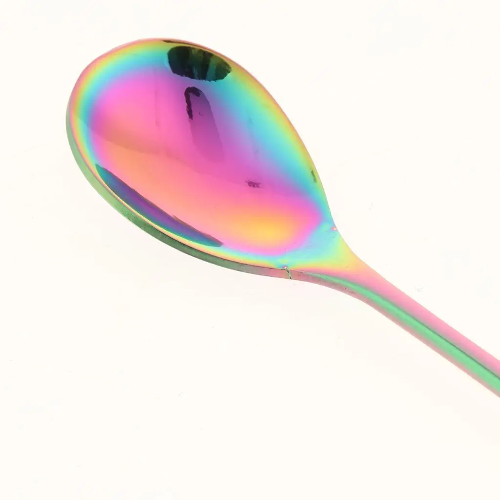 Stainless Steel Branches Leaf Pattern Coffee Tea Spoon Dinnerware Cutlery Fruit Dessert Spoon Dinner Utensils，12cm