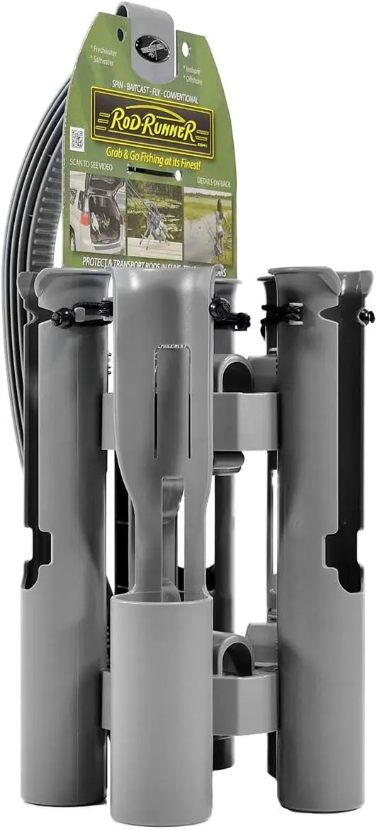 Portable Fishing Rod Carrier Holds 5 Rods, Tangle-Free Transport for SUVs, Trucks, Boats