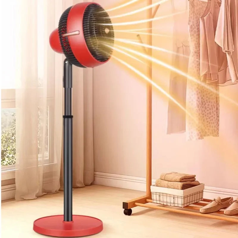 Xiaobawang Warm Air Fan Graphene Rapid Heating Heater Household Energy saving Electric Fan Vertical Cooling and Heating Shaking