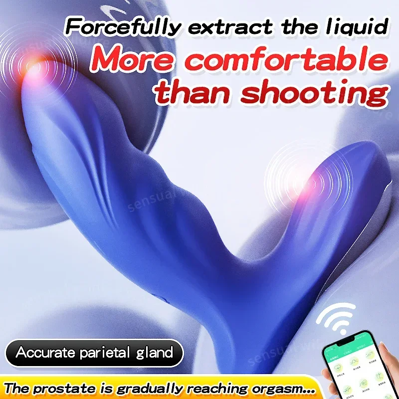 APP التحكم الإناث يمكن ارتداؤها الاستمناء هزاز ذكر جهاز تدليك للبروستاتا بعقب المكونات لعبة الجنس G-بقعة المهبل الشرج دسار الموزه #4