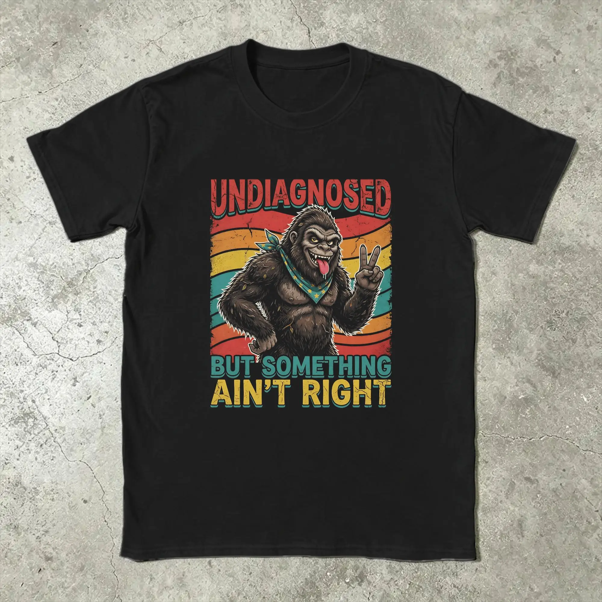 Men's T-Shirts Undiagnosed But Something Ain‘t Right Awesome Pure Cotton Tees Short Sleeve  T Shirt Round Neck Tops Gift Idea