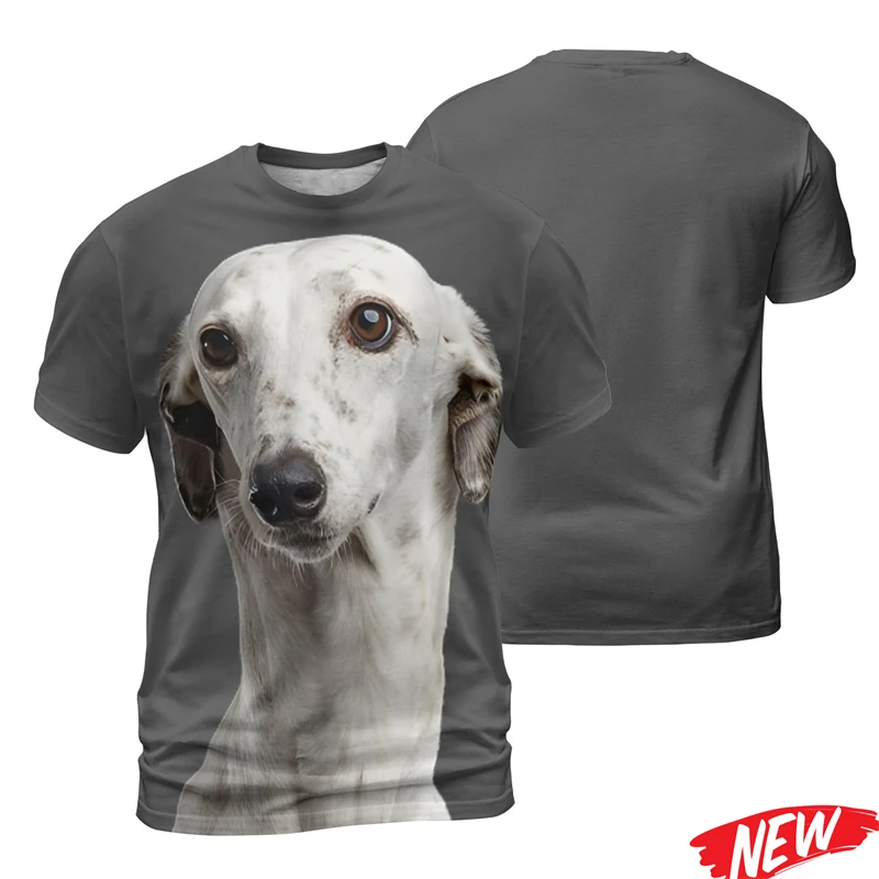 New Dog Pattern T-shirt For Men 3D Printing Animal Pets T Shirts Women Crew Neck Tee Shirt Street Casual Quick Dry Short Sleeve