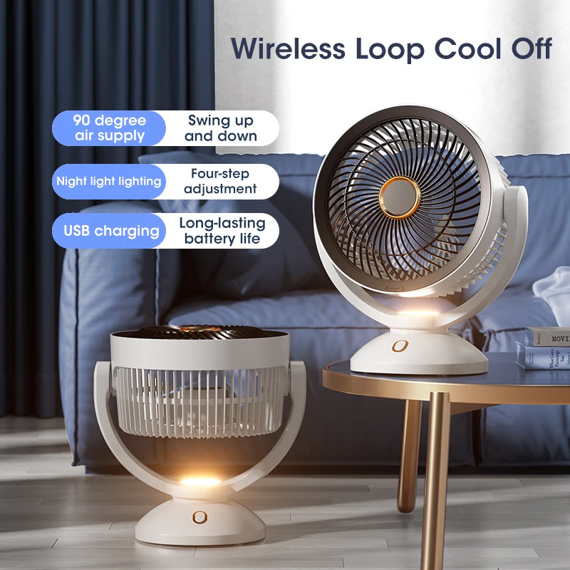 Air Conditioner Fan Portable Desktop Camping Mini mobile Silent Usb Cooling Appliances Rechargeable Household