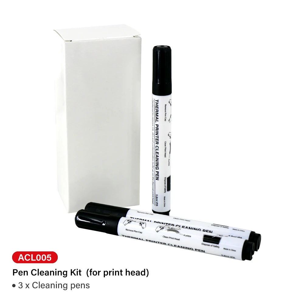 Compatible 3 PCS ACL005 Printhead Cleaning Pen For Evolis Primacy Zenius Elypos Badgy100 Badgy200 ID Card Printer