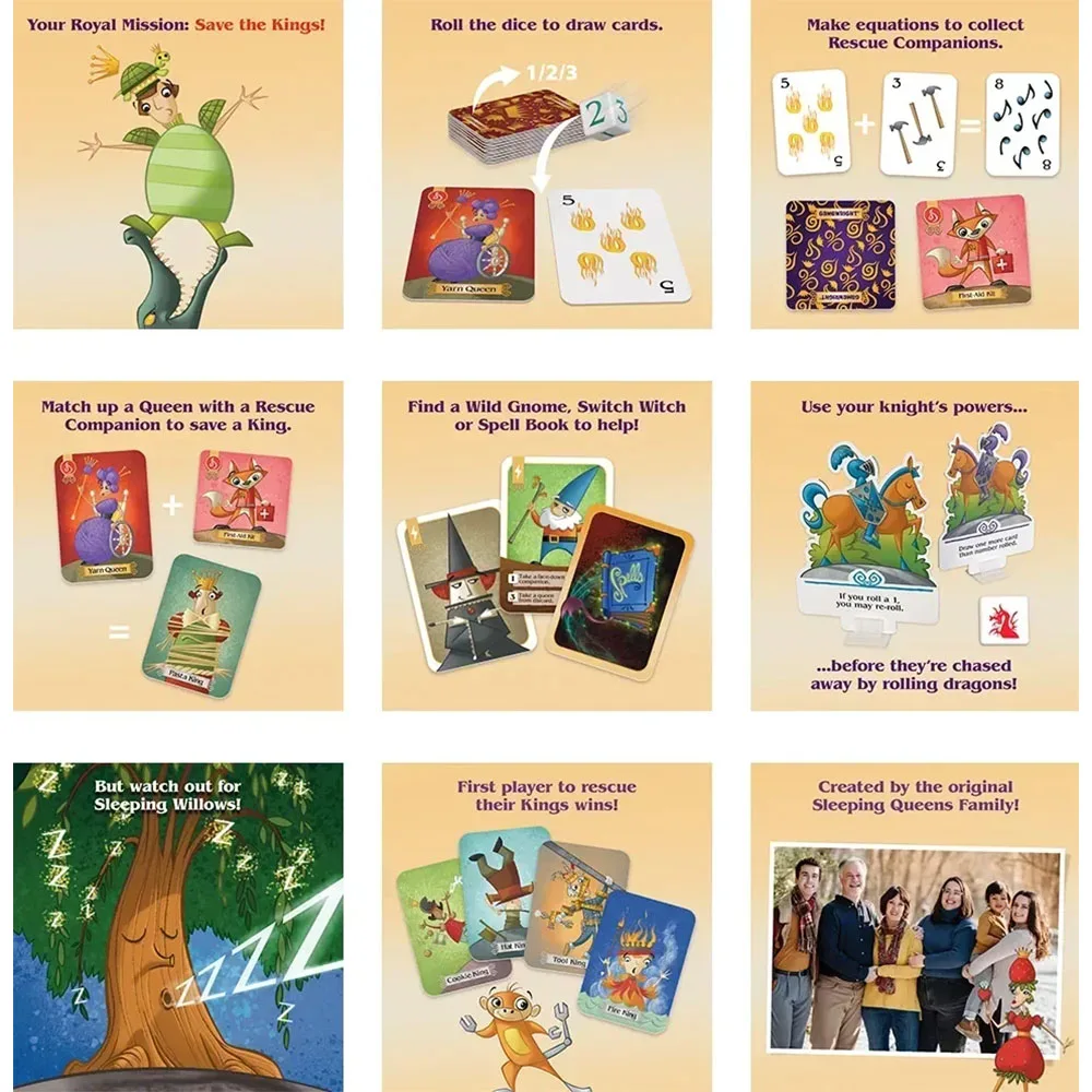 بطاقة ألعاب لوحة كوينز النائمة، هدية عائلية، لعبة استراتيجية الملكة، بطاقة ألعاب ممتعة للأطفال #3