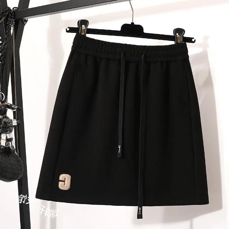 ファットMM 秋冬インナー 露出防止ヒップAラインショートスカート 300キャティーズ 大きいサイズ ハイウエスト スリムスカート 女性用