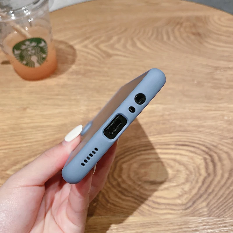 Hautfreundliche, matte Silikon-Handyhülle für Xiaomi Redmi Note 8 Pro, Note 8, 9, 9s, 10, 10s Pro 4G, stoßfeste Hülle mit kontrastierenden Tasten – Detail 6