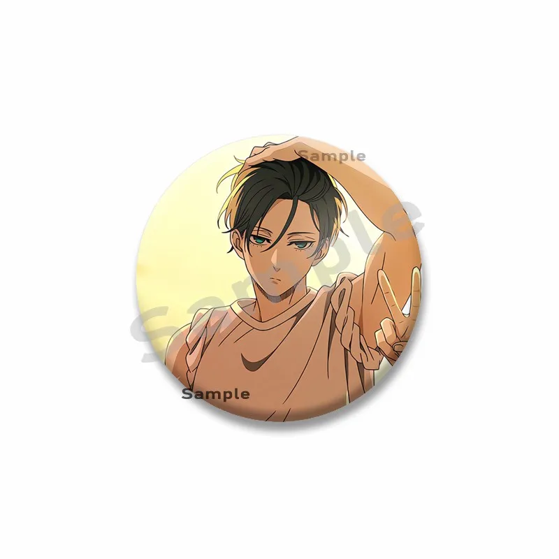 Figura creativa de dibujos animados Rin Itoshi, alfileres esmaltados, broches de Anime con cerradura azul personalizados, insignias para ropa, accesorios, regalos de joyería