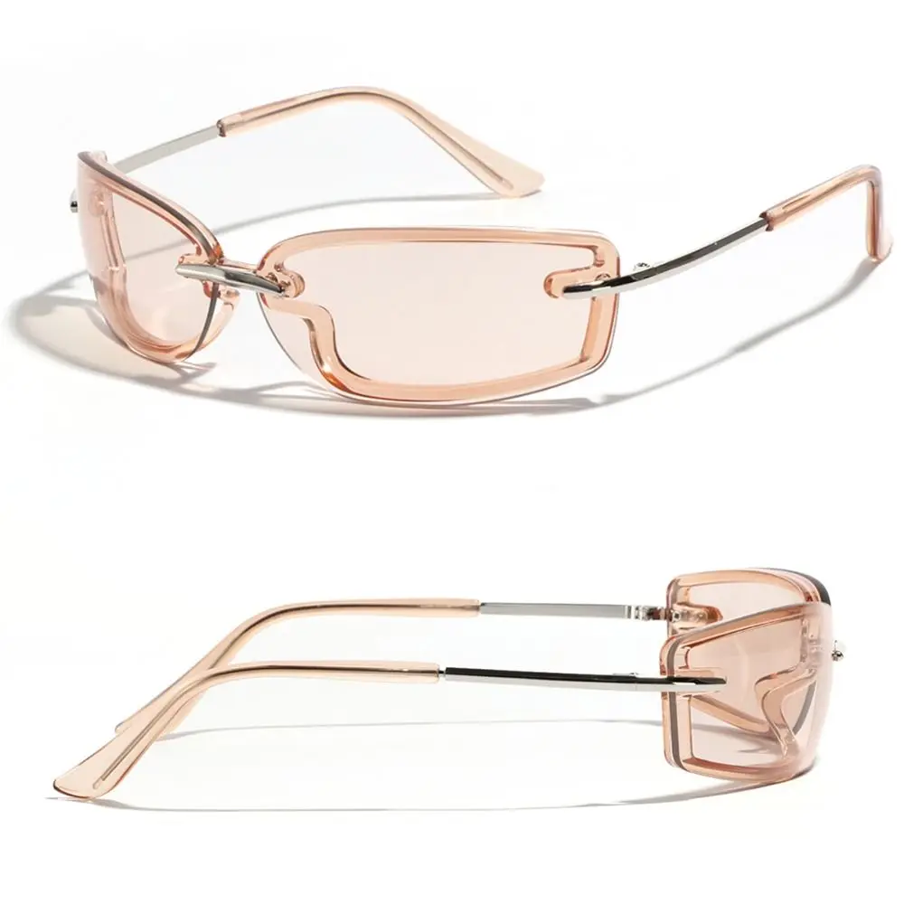 트렌디한 컬러풀 Y2K 선글라스 2000년대 펑크 선글라스 운전/낚시용