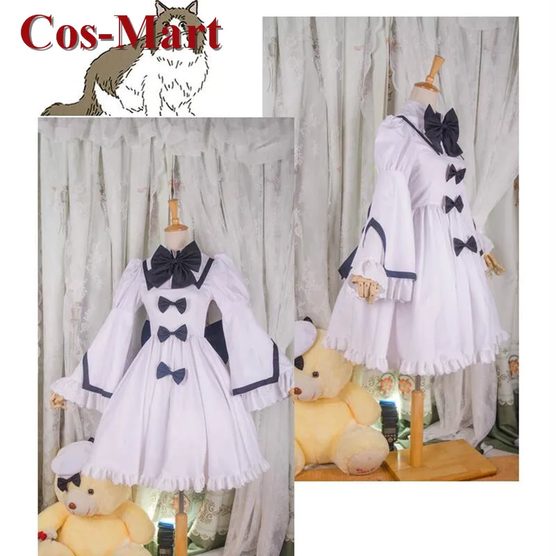 Cos-Mart Game Touhou Project Sangetsusei Luna Child Cosplay Costume White Formal Dress Female Role Play Clothing Custom-Make