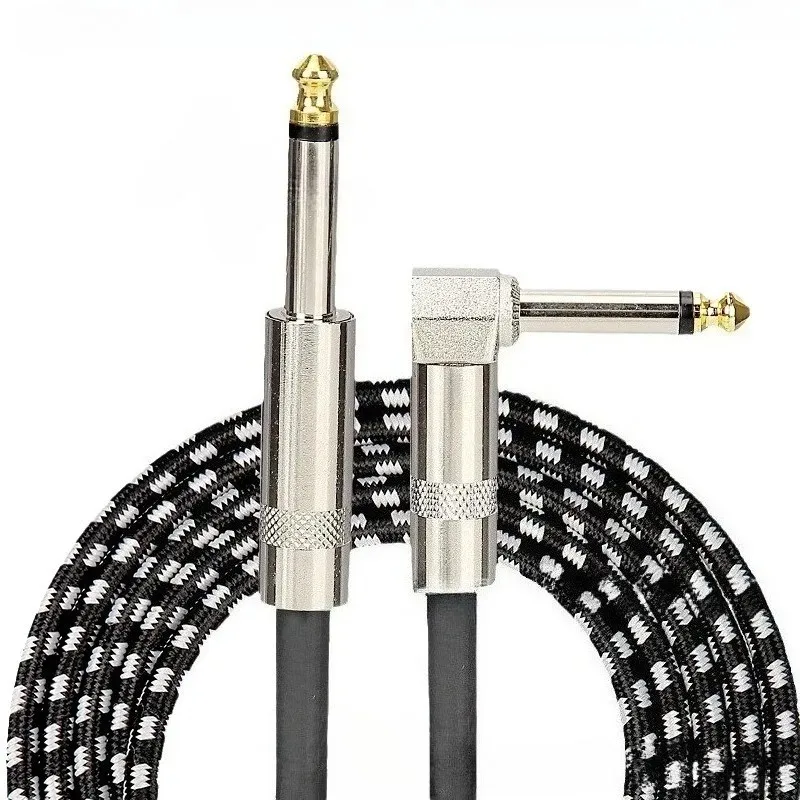 0.5/1/3.5M Audio Cables TRS 1/4 Inch 6.5mm Audio Cable Noise Reduction His Bass Electronic Drum Amplifier Electric Guitar Cable