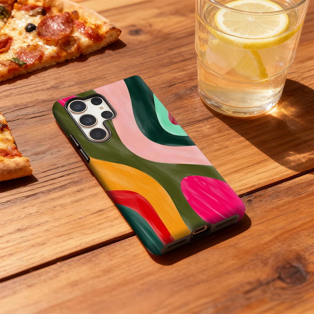 Цветной чехол для телефона Swirls of для Samsung Galaxy S25 Ultra S24 S23 Ultra Plus, противоударная двухслойная задняя крышка