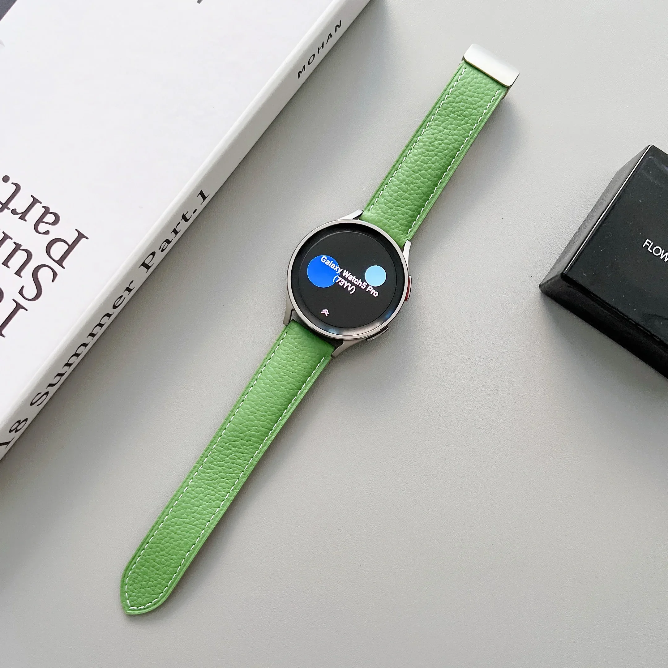 20 مللي متر 22 مللي متر حزام من الجلد لساعة سامسونج جالاكسي 7 6 5 4 40/44 مللي متر 6/4 سوار مغناطيسي كلاسيكي لساعة هواوي GT5 4Pro GT3 46 مللي متر