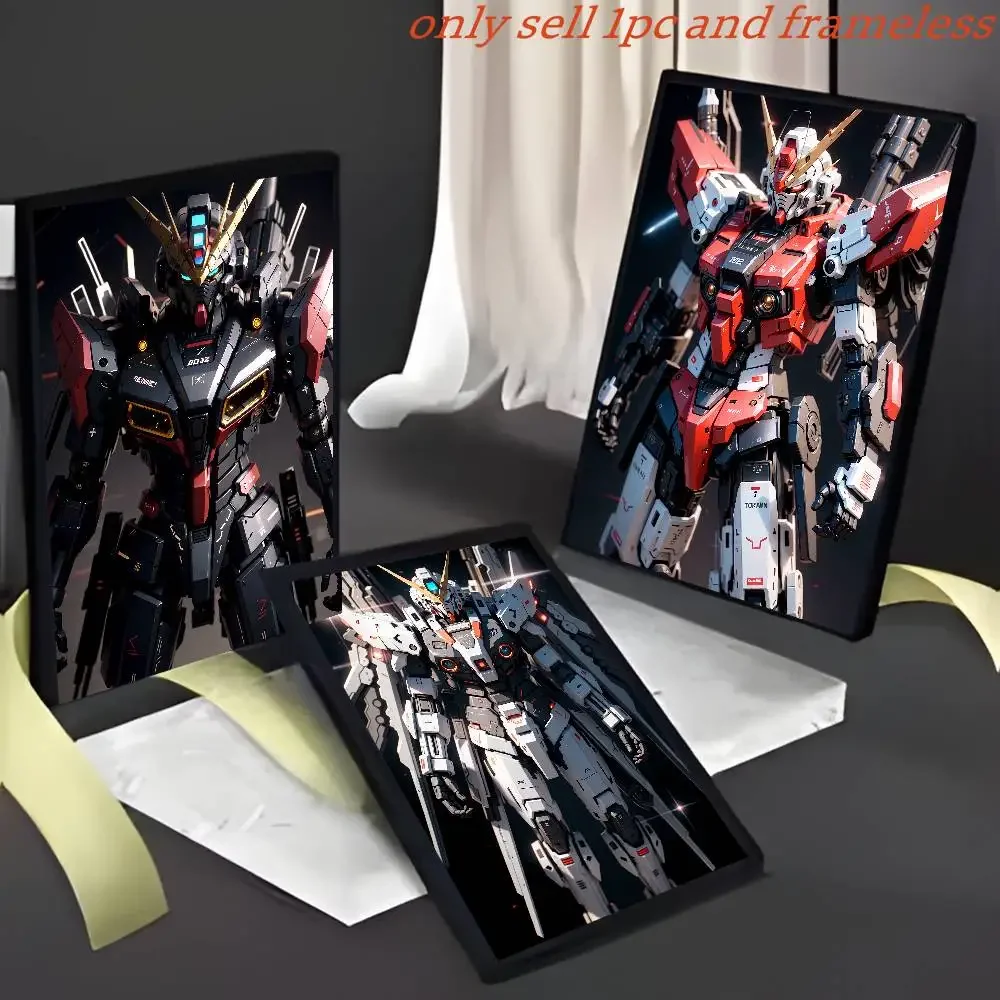 Anime Gundam Anime Posters High Quality Waterproof Prints Decorative Wall Stickers For Bar Coffee House Room