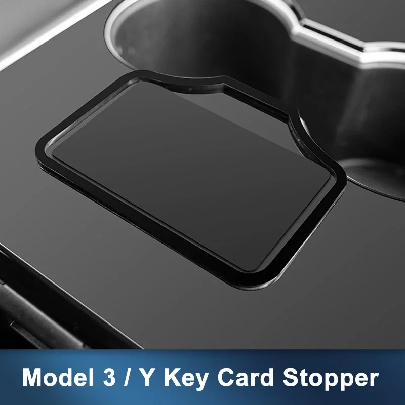 

For Tesla Model 3 Y Key Card Holder Car Enginer Start Card Key Stopper Slot Fixer Frame Limiting Position Interior Accessories