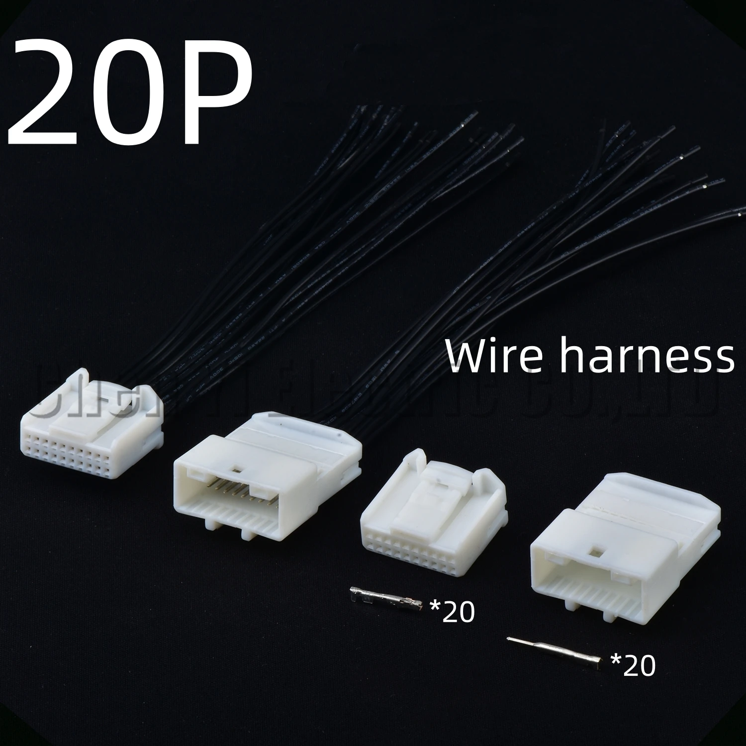 

20 Pin Auto Car CD Player Wire Connector Audio vehicle central control Wire harness Plug For Toyota Nissan 1473750-1 1473807-1