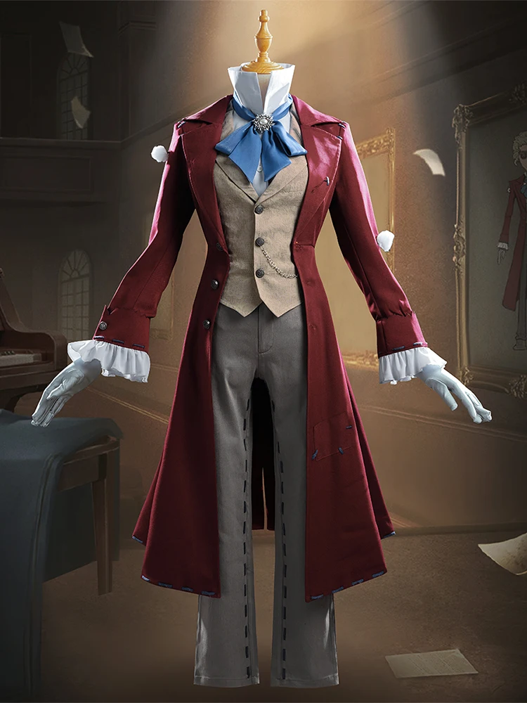 COSLEE Game Identity V Composer Frederick Kreiburg Cosplay Costume Fancy Party Suit Uniform Halloween Anime Clothing New 2023