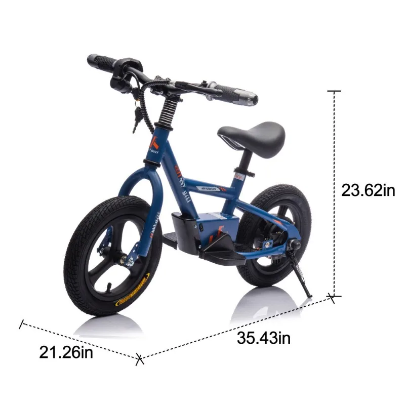 Kids Ride On Electric Dirt Bike,150W Super Motor,PU Seater,Key Start,Hand-Operated Brakes for Kids Age 3+