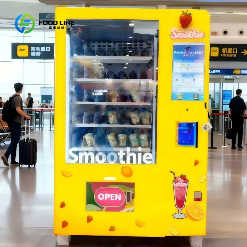 Customized Hot Sale 24 Hours Self Service Frozen Fruit Smoothie Blend Vending Machine Cooling Smoothie Vending Machine