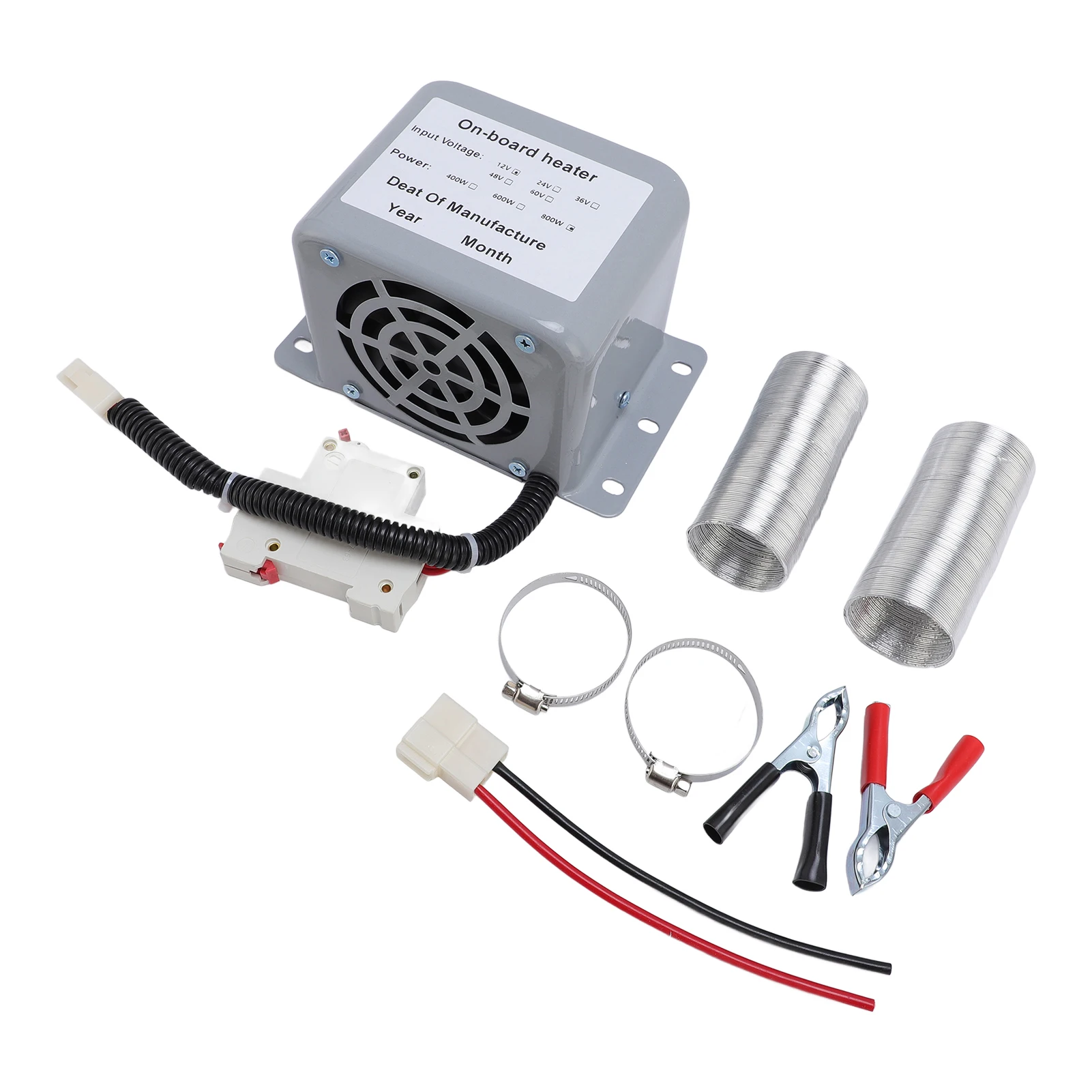 2 Hole Car Heater DC 12V 800W Windshield Defroster Kit Warmer Defogger for Truck Vehicle Taxi Winter Low Noise